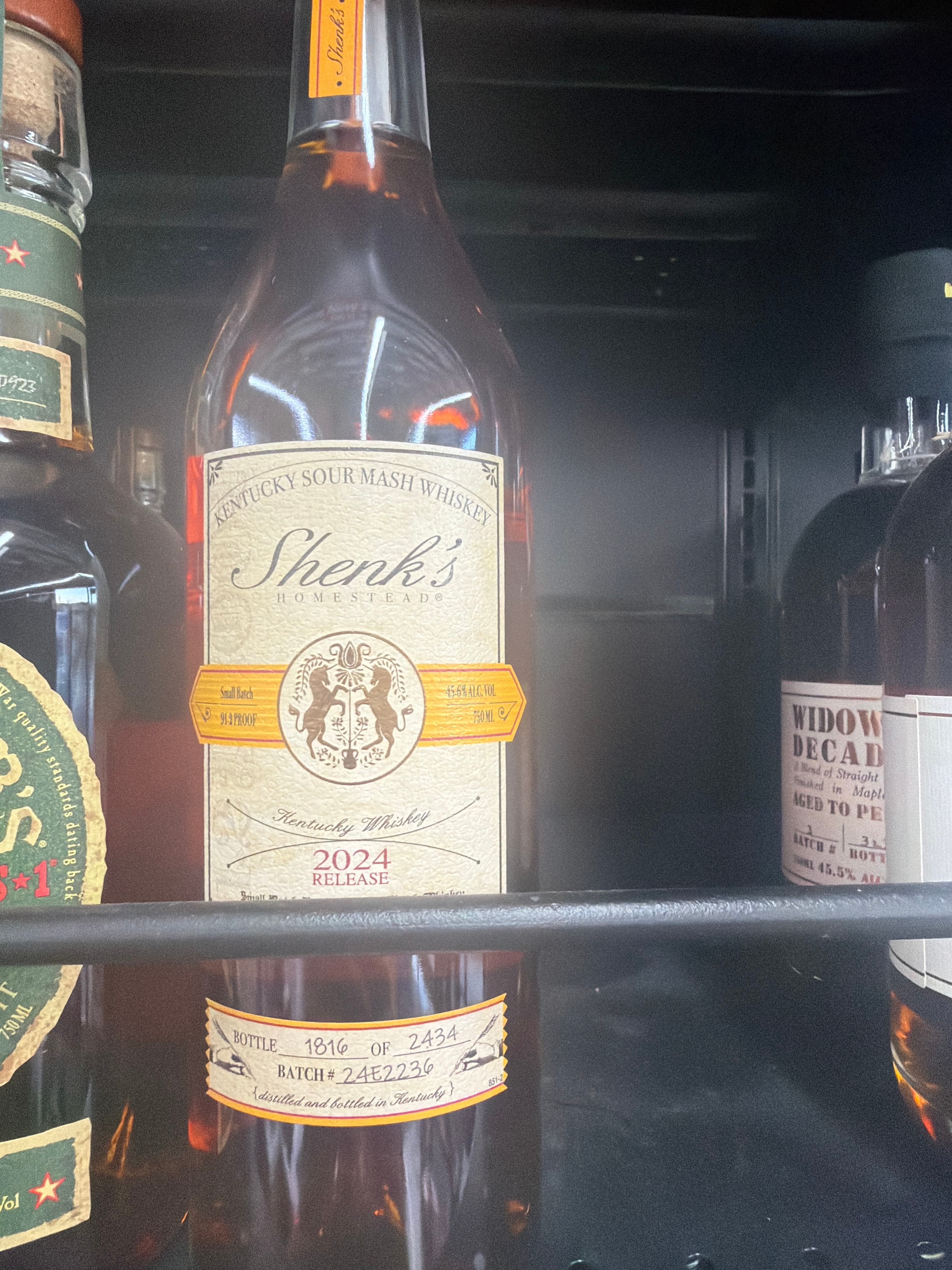 Shenk's Homestead Kentucky Sour Mash Whiskey 2024 Release 750ml